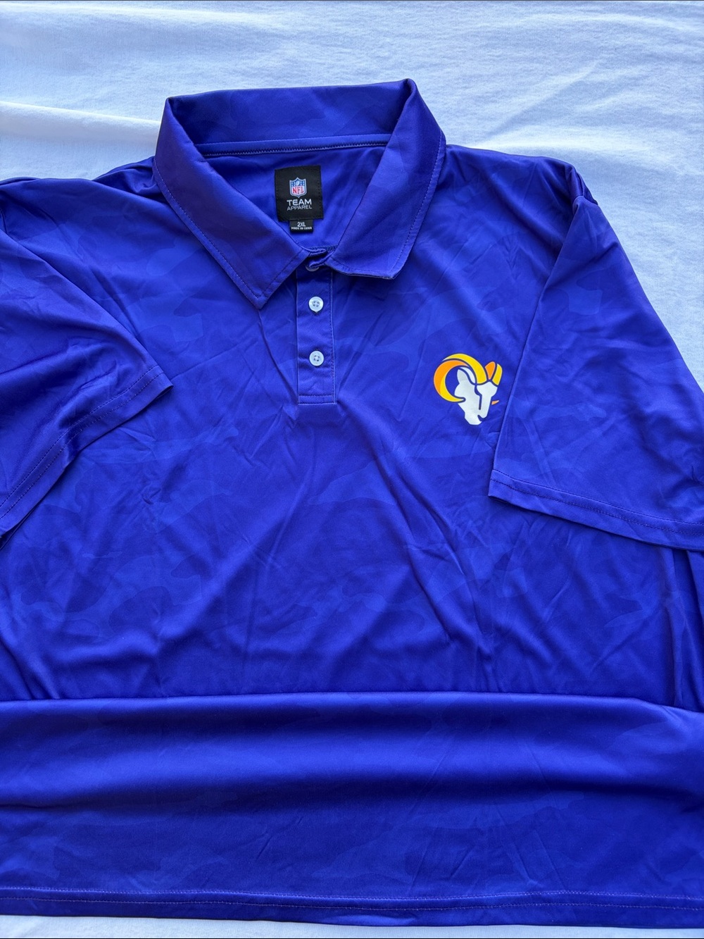 NFL Team Apparel Royal Blue DriFit Polo Shirt with Collar